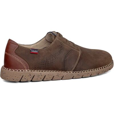 Callaghan - Zapatos cómodos de hombre de piel con cierre elastico con tecnología Adaptaction. Marrón 39 Callaghan - Zapatos cómodos de hombre de piel con cierre elastico con tecnología Adaptaction. Marrón 39