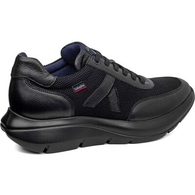 Callaghan - Deportivo de cordones de hombre de piel. Negro 41 Callaghan - Deportivo de cordones de hombre de piel. Negro 41