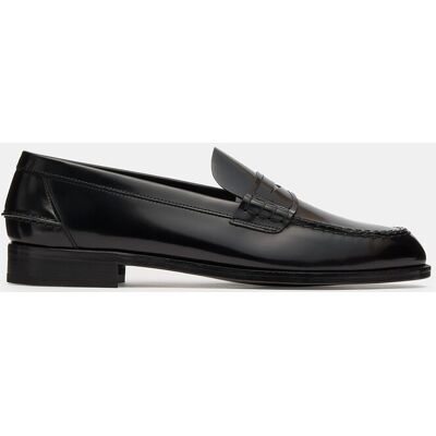 Lottusse - Mocasines de hombre de piel hechos a mano. Negro brillante 40,5 Lottusse - Mocasines de hombre de piel hechos a mano. Negro brillante 40,5