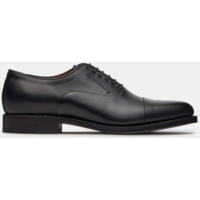 Lottusse - Zapato oxford Premium de piel de vacuno de hombre. Negro 46 Lottusse - Zapato oxford Premium de piel de vacuno de hombre. Negro 46