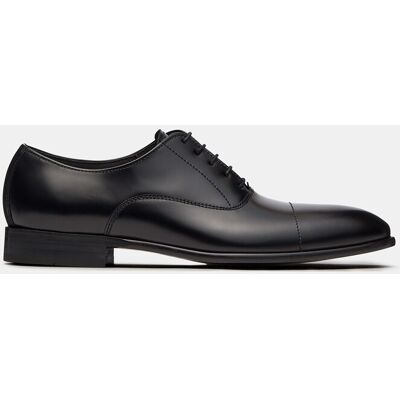 Lottusse - Zapatos de cordones de hombre puntera recta Regent de piel de vacuno negro. Negro 41 Lottusse - Zapatos de cordones de hombre puntera recta Regent de piel de vacuno negro. Negro 41