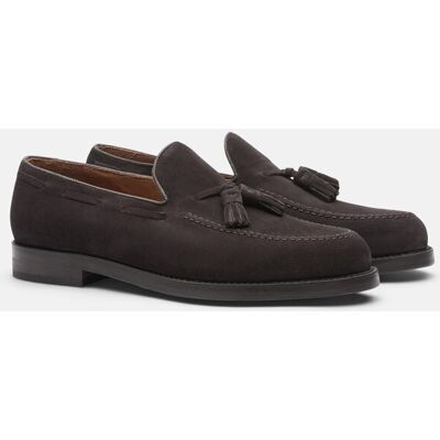 Lottusse - Mocasines de hombre borlas piel class. Marrón oscuro 42,5 Lottusse - Mocasines de hombre borlas piel class. Marrón oscuro 42,5