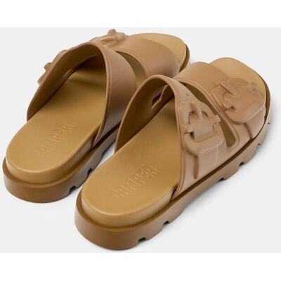 Camper - Sandalias de hombre Brutus con hebillas. Marrón claro 44 Camper - Sandalias de hombre Brutus con hebillas. Marrón claro 44