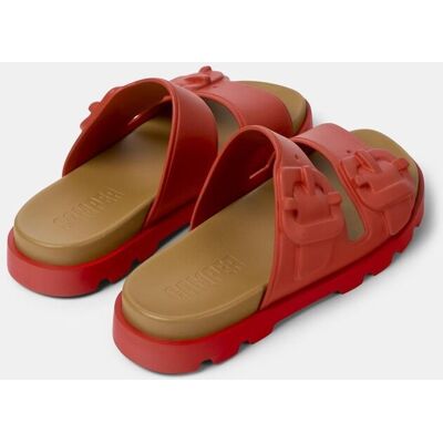Camper - Sandalias de hombre Brutus con hebillas. Rojo 42 Camper - Sandalias de hombre Brutus con hebillas. Rojo 42