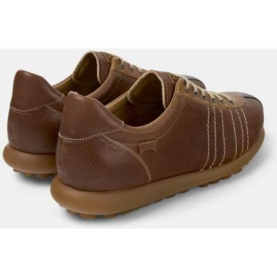 Camper - Zapatillas de piel de hombre Pelotas Ariel con cordones. Marrón 40 Camper - Zapatillas de piel de hombre Pelotas Ariel con cordones. Marrón 40