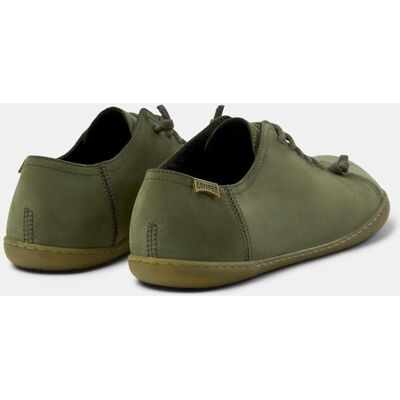 Camper - Zapatillas de piel de hombre Peu Cami con cordones. Verde Oliva 42 Camper - Zapatillas de piel de hombre Peu Cami con cordones. Verde Oliva 42