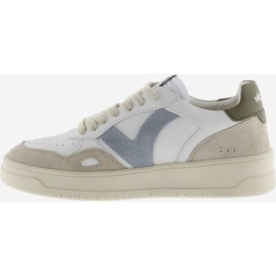Victoria - Zapatillas deportivas unisex con piezas de color y serraje. Kaki 38 Victoria - Zapatillas deportivas unisex con piezas de color y serraje. Kaki 38