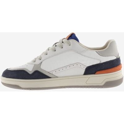 Victoria - Deportivas hombre de piel con piezas de color y serraje. Blanco / Azul 43 Victoria - Deportivas hombre de piel con piezas de color y serraje. Blanco / Azul 43