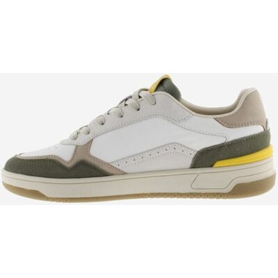 Victoria - Deportivas hombre de piel con piezas de color y serraje. Kaki 42 Victoria - Deportivas hombre de piel con piezas de color y serraje. Kaki 42