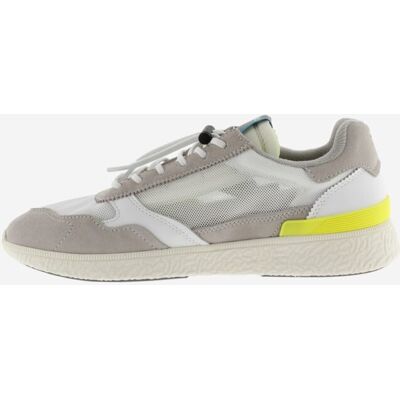 Victoria - Zapatillas deportivas de hombre de malla con piezas de color y serraje y doble cordón. Blanco 39 Victoria - Zapatillas deportivas de hombre de malla con piezas de color y serraje y doble cordón. Blanco 39