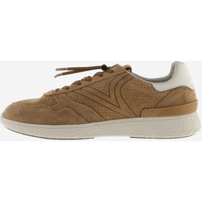 Victoria - Zapatillas deportivas de hombre de serraje con doble cordón. Marrón 42 Victoria - Zapatillas deportivas de hombre de serraje con doble cordón. Marrón 42