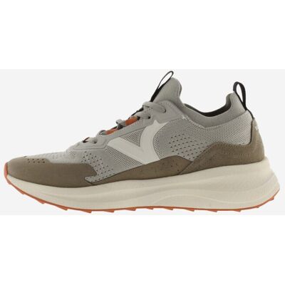 Victoria - Zapatillas deportivas de hombre de malla con piezas de color y serraje. Topo 43 Victoria - Zapatillas deportivas de hombre de malla con piezas de color y serraje. Topo 43