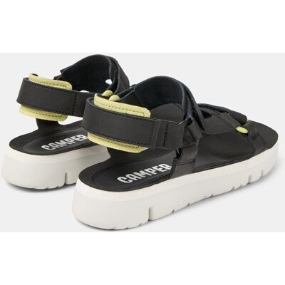 Camper - Sandalias de hombre Oruga con cierre adherente. Negro 45 Camper - Sandalias de hombre Oruga con cierre adherente. Negro 45