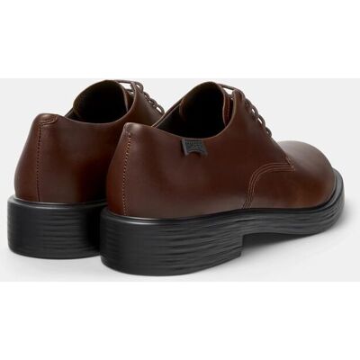 Camper - Zapatos de cordones de piel Dean lisos. Marrón 41 Camper - Zapatos de cordones de piel Dean lisos. Marrón 41