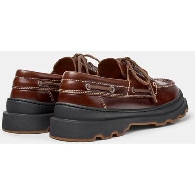 Camper - Mocasines hombre Brutus+ con cordones en piel. Marrón 45 Camper - Mocasines hombre Brutus+ con cordones en piel. Marrón 45