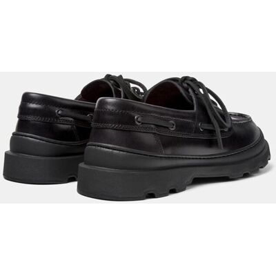 Camper - Mocasines hombre Brutus+ con cordones en piel. Negro 41 Camper - Mocasines hombre Brutus+ con cordones en piel. Negro 41