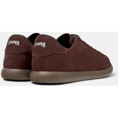 Camper - Zapatillas de piel de hombre Pelotas Soller con cordones. Marrón chocolate 42 Camper - Zapatillas de piel de hombre Pelotas Soller con cordones. Marrón chocolate 42
