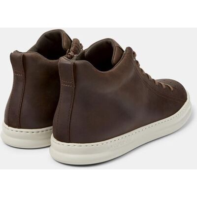Camper - Zapatillas de piel de hombre Runner Four con cordones. Marrón oscuro 41 Camper - Zapatillas de piel de hombre Runner Four con cordones. Marrón oscuro 41