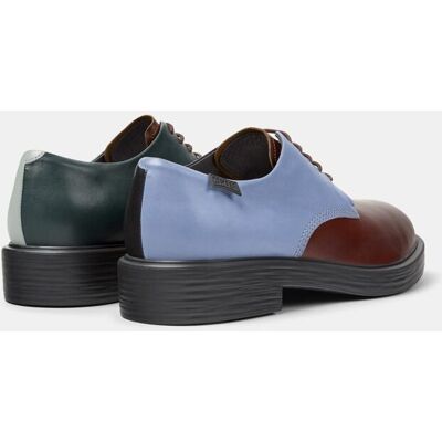 Camper - Zapatos de cordones de piel Dean Twins lisos. Marrón 41 Camper - Zapatos de cordones de piel Dean Twins lisos. Marrón 41