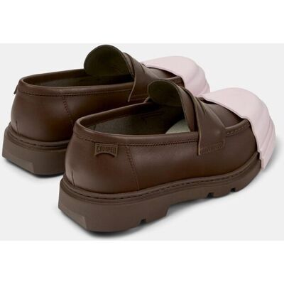 Camper - Mocasines de hombre de piel Junction. Marrón / Blanco roto 46 Camper - Mocasines de hombre de piel Junction. Marrón / Blanco roto 46