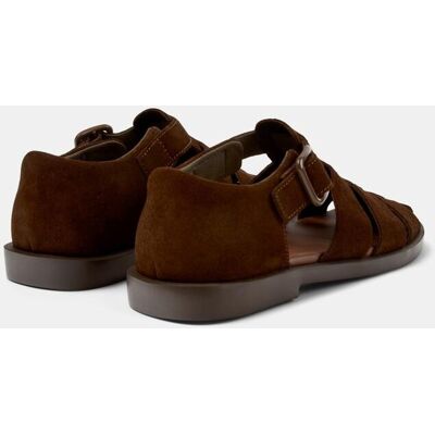 Camper - Sandalias de hombre de piel Don. Marrón oscuro 45 Camper - Sandalias de hombre de piel Don. Marrón oscuro 45