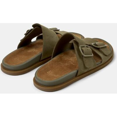 Camper - Sandalias de hombre de piel Lluc Sandal. Verde oscuro 42 Camper - Sandalias de hombre de piel Lluc Sandal. Verde oscuro 42