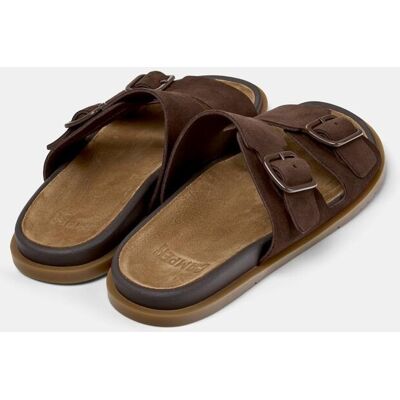 Camper - Sandalias de hombre de piel Lluc Sandal. Marrón oscuro 39 Camper - Sandalias de hombre de piel Lluc Sandal. Marrón oscuro 39