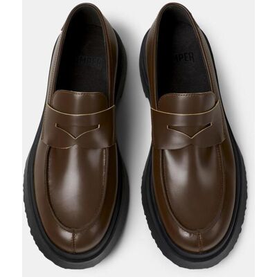 Camper - Mocasines de hombre de piel Walden. Marrón oscuro 41 Camper - Mocasines de hombre de piel Walden. Marrón oscuro 41