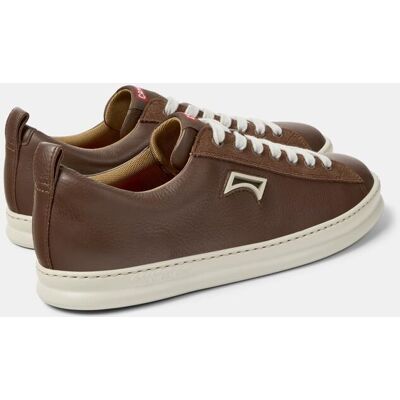 Camper - Zapatillas de vestir en piel de hombre Runner Four con cordones. Marrón oscuro 41 Camper - Zapatillas de vestir en piel de hombre Runner Four con cordones. Marrón oscuro 41