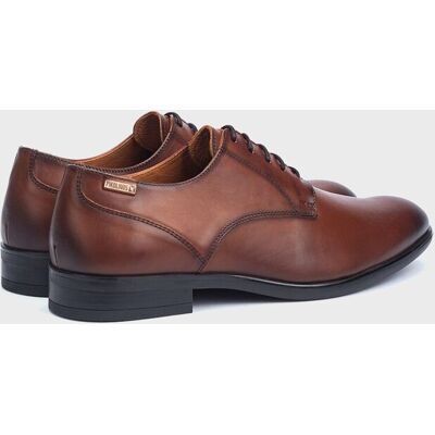 Pikolinos - Zapatos de cordones de hombre de piel con plantilla extraíble. Marrón 43 Pikolinos - Zapatos de cordones de hombre de piel con plantilla extraíble. Marrón 43