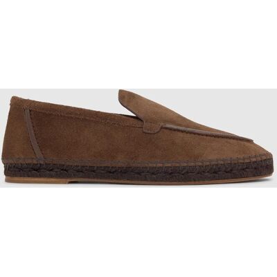 Castañer - Alpargatas de hombre Neals estilo mocasín con puntera redonda. Marrón chocolate 41 Castañer - Alpargatas de hombre Neals estilo mocasín con puntera redonda. Marrón chocolate 41