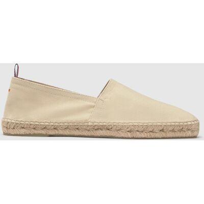 Castañer - Alpargatas de hombre Pablo con bordado a contraste en el talón. Beige 42 Castañer - Alpargatas de hombre Pablo con bordado a contraste en el talón. Beige 42