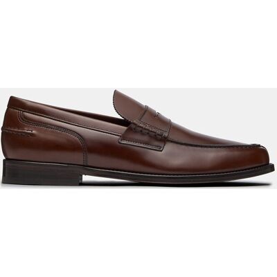 Lottusse - Mocasin formal Daytona de piel de vacuno de hombre. Marrón oscuro 38,5 Lottusse - Mocasin formal Daytona de piel de vacuno de hombre. Marrón oscuro 38,5