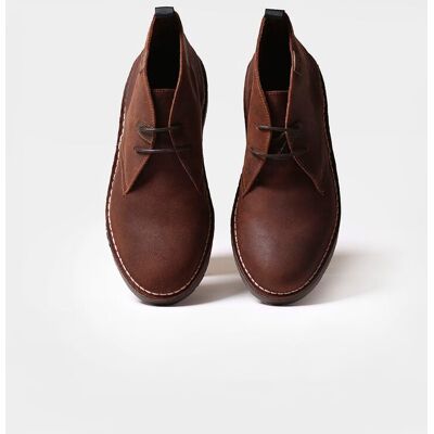 Toni Pons - Botines de hombre de serraje engrasado con cordones. Marrón 39 Toni Pons - Botines de hombre de serraje engrasado con cordones. Marrón 39