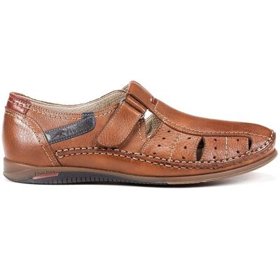 Fluchos - Sandalias de hombre en color marrón claro y fabricadas en piel. Marrón claro 44 Fluchos - Sandalias de hombre en color marrón claro y fabricadas en piel. Marrón claro 44