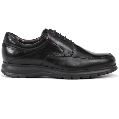 Fluchos - Zapatos de cordones de hombre en color negro de piel. Negro 44 Fluchos - Zapatos de cordones de hombre en color negro de piel. Negro 44