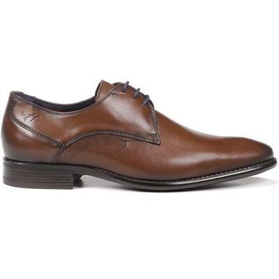 Fluchos - Zapatos de cordones de hombre de piel en color marrón medio. Marrón 40 Fluchos - Zapatos de cordones de hombre de piel en color marrón medio. Marrón 40