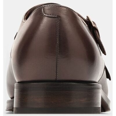 Lottusse - Bluchers de hombre Premium de piel de vacuno con doble hebilla. Moka 47 Lottusse - Bluchers de hombre Premium de piel de vacuno con doble hebilla. Moka 47