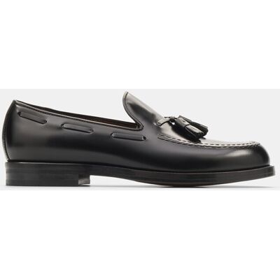 Lottusse - Mocasines de hombre borlas Class de piel de vacuno. Negro 39 Lottusse - Mocasines de hombre borlas Class de piel de vacuno. Negro 39