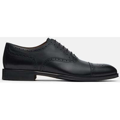 Lottusse - Zapatos de cordones de hombre puntera recta Lenox de piel. Negro 43,5 Lottusse - Zapatos de cordones de hombre puntera recta Lenox de piel. Negro 43,5