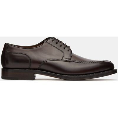 Lottusse - Zapatos de cordones de hombre Premium de piel moka. Marrón oscuro 42.5 Lottusse - Zapatos de cordones de hombre Premium de piel moka. Marrón oscuro 42.5