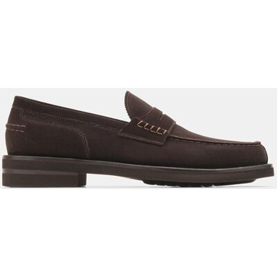 Lottusse - Mocasines de hombre banda Daytona de piel de vacuno moka. Moka 39 Lottusse - Mocasines de hombre banda Daytona de piel de vacuno moka. Moka 39