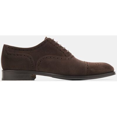Lottusse - Zapatos de cordones de hombre puntera recta Lenox de piel. Moka 45,5 Lottusse - Zapatos de cordones de hombre puntera recta Lenox de piel. Moka 45,5