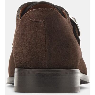 Lottusse - Bluchers de hombre Lenox de piel con hebillas. Moka 42 Lottusse - Bluchers de hombre Lenox de piel con hebillas. Moka 42