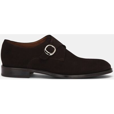 Lottusse - Bluchers de hombre Lenox de piel con hebillas. Marrón oscuro 43,5 Lottusse - Bluchers de hombre Lenox de piel con hebillas. Marrón oscuro 43,5