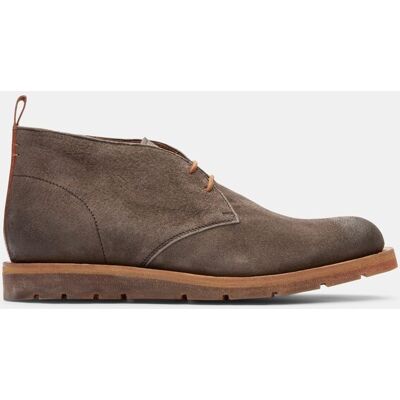 Lottusse - Botines de hombre de piel en color plomo. Gris oscuro 40,5 Lottusse - Botines de hombre de piel en color plomo. Gris oscuro 40,5