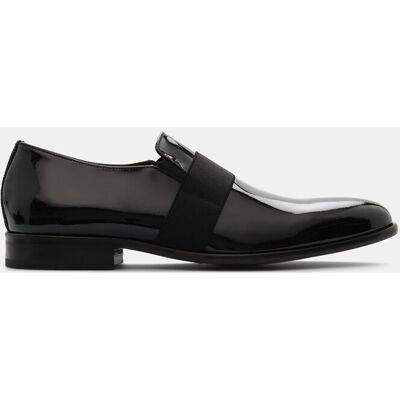 Lottusse - Mocasines banda Regency de hombre de piel de vacuno negro. Negro 39 Lottusse - Mocasines banda Regency de hombre de piel de vacuno negro. Negro 39