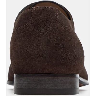 Lottusse - Zapato oxford de piel de vacuno cepillado de hombre. Moka 42.5 Lottusse - Zapato oxford de piel de vacuno cepillado de hombre. Moka 42.5