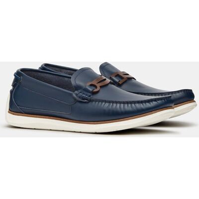 Lottusse - Náuticos Sailor de piel de vacuno encerado de hombre. Azul marino 40 Lottusse - Náuticos Sailor de piel de vacuno encerado de hombre. Azul marino 40
