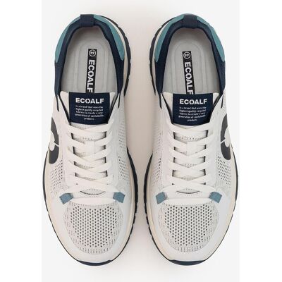 Ecoalf - Zapatillas deportivas de hombre con refuerzo en talón y logo. Azul / Blanco 41 Ecoalf - Zapatillas deportivas de hombre con refuerzo en talón y logo. Azul / Blanco 41
